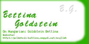 bettina goldstein business card